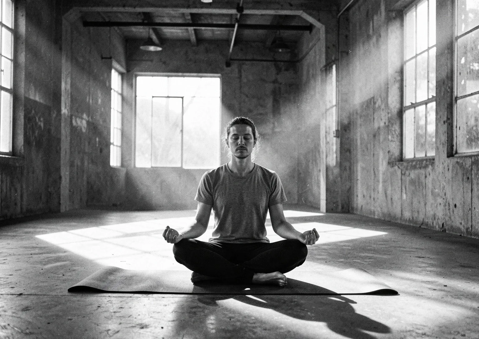 Industrial yoga space